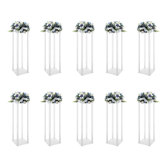 10Pcs Acrylic Vase Wedding Flower Stands