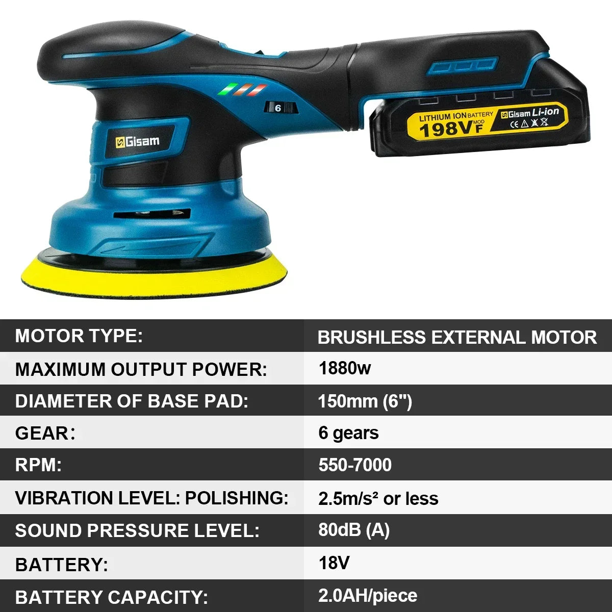 Wireless Car Polishing Machine