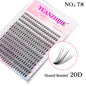 New Style 100D/120D DIY Lash Extension  Clusters Eyelash Natural  Dovetail