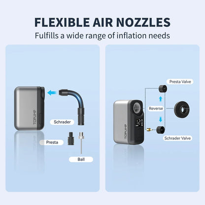 Electric Mini Portable Pump for Bike Cordless Tire Inflator 120PSI