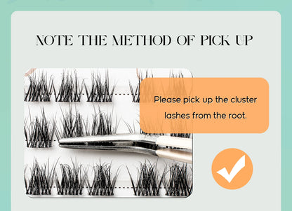 VYRILA 3D Wispy Individual Lashes Fluffy Natural 8-16mm D Curl