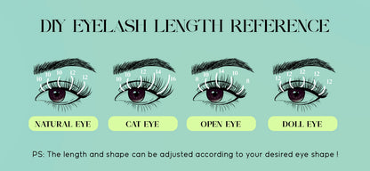 VYRILA 3D Wispy Individual Lashes Fluffy Natural 8-16mm D Curl