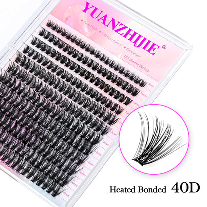 MASSCAKU Newest 240 Clusters 20D DIY Cluster Eyelashes Extension Premade Fans Russian Natural