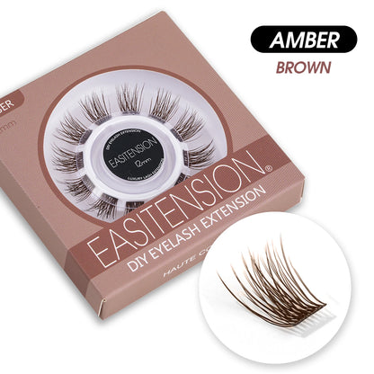 EASITENSION  9 Styles DIY Cluster Eyelash Extension Faux Mink  Natural Dovetail