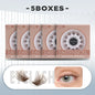 EASITENSION  9 Styles DIY Cluster Eyelash Extension Faux Mink  Natural Dovetail