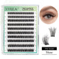 VYRILA NO Glue Cluster Lashes Self-adhesive DIY Individual Eyelash Extension Pre Glued Natural Soft Lash 10‑16mm Press on Lash