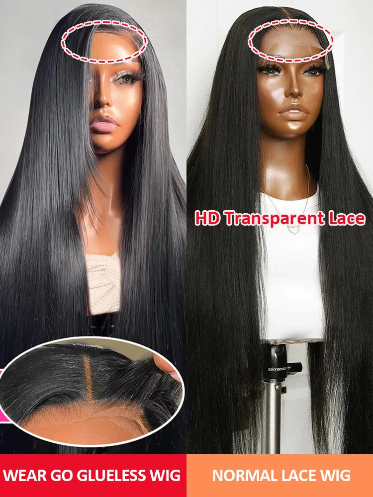 Straight 13x6 HD Black Lace Frontal Wigs