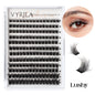 VYRILA 3D Wispy Individual Lashes Fluffy Natural 8-16mm D Curl